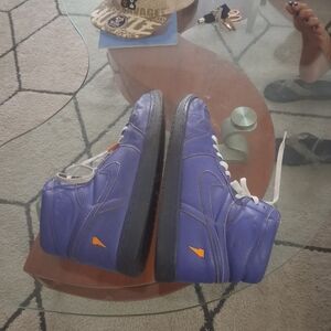 Jordan Purple and Orange High-Tops